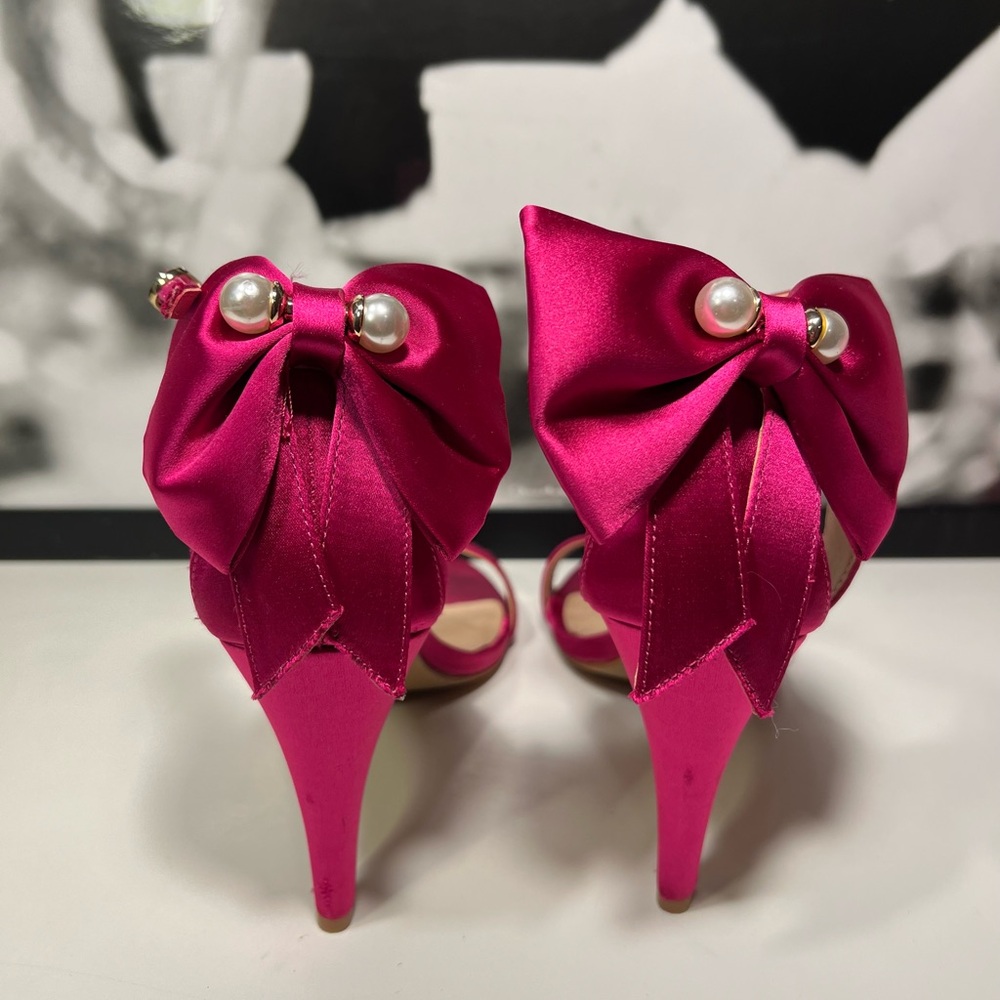 Bow Ankle Strap High Heels